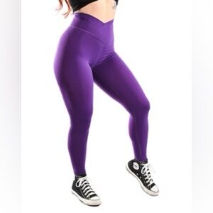Til You Collapse Vivid Violet Leggings
